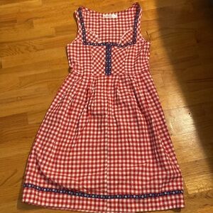Women’s Costume Collectuon dress. Red/white. Size S